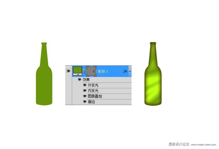 Photoshop绘制逼真的啤酒瓶教程,PS教程,思缘教程网