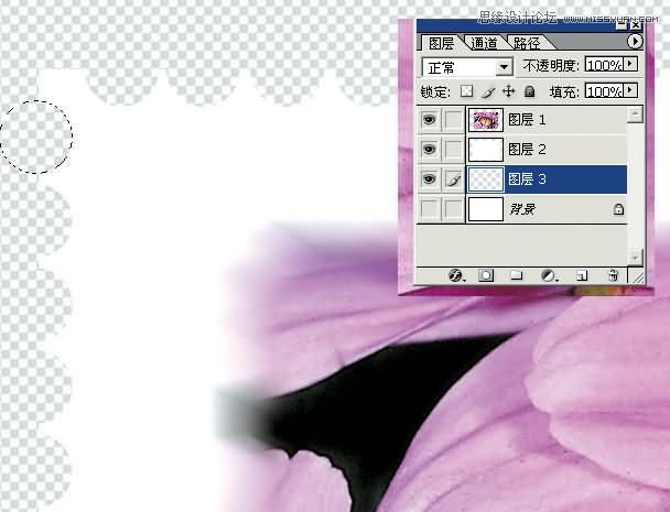 Photoshop制作漂亮的另列邮票效果,PS教程,思缘教程网