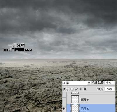 Photoshop合成沙漠风暴之门,PS教程,思缘教程网