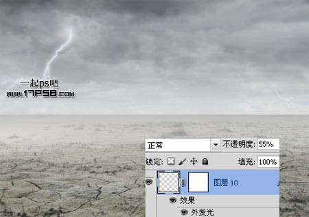 Photoshop合成沙漠风暴之门,PS教程,思缘教程网