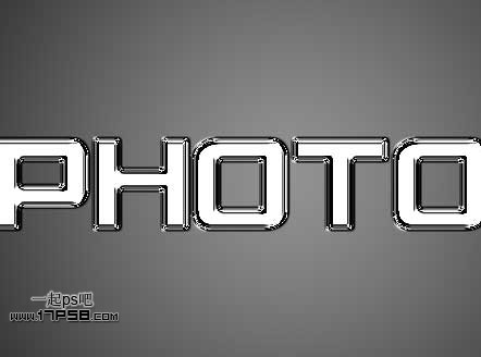 Photoshop制作质感白绣刚金属字,PS教程,思缘教程网