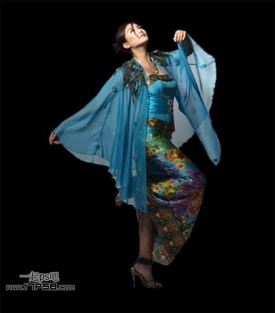 Photoshop合成超酷的飞天美女场景,PS教程,思缘教程网