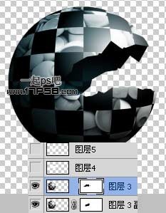 Photoshop制作支离破碎的球体效果,PS教程,思缘教程网