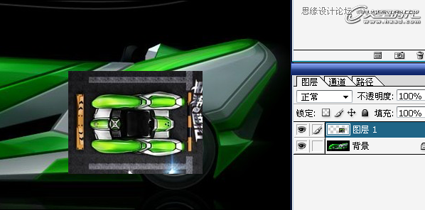 3ds Max制作绿色风格的跑跑卡丁车,PS教程,思缘教程网