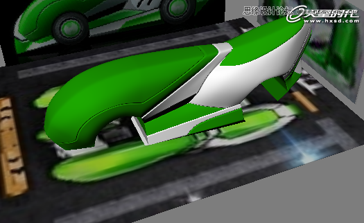 3ds Max制作绿色风格的跑跑卡丁车,PS教程,思缘教程网
