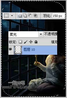 烛光 美女 夜景 ps教程