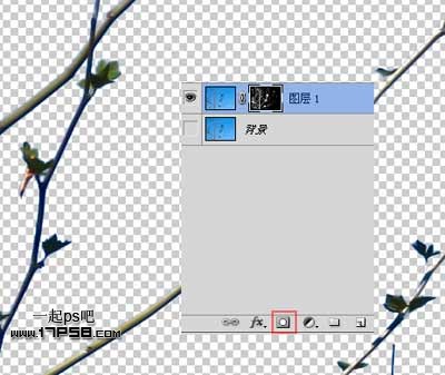 Photoshop使用通道和计算命令给树枝抠图,PS教程,思缘教程网