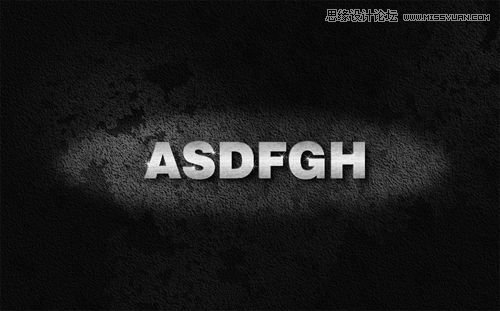 Photoshop打造灯光金属文字特效,PS教程,思缘教程网