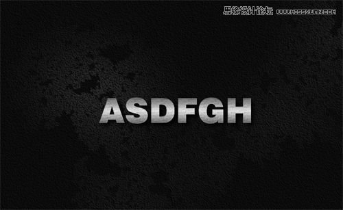 Photoshop打造灯光金属文字特效,PS教程,思缘教程网