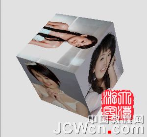 Photoshop3D工具制作旋转的立方体,PS教程,思缘教程网