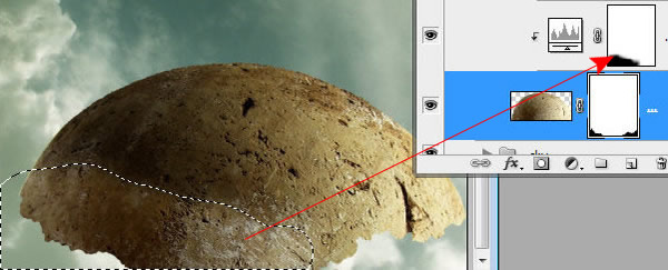 Photoshop合成教程：制作漂浮在空中的树屋