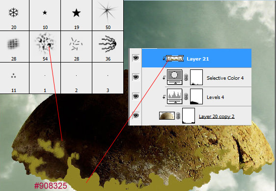 Photoshop合成教程：制作漂浮在空中的树屋