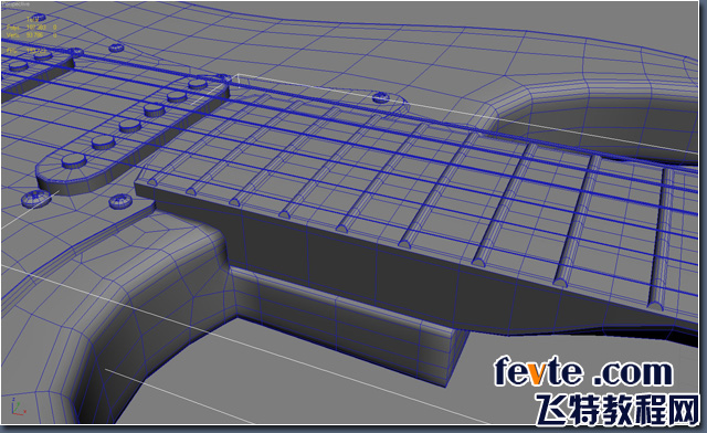 3DSMAX打造超逼真吉他 飞特网 3DSMAX教程