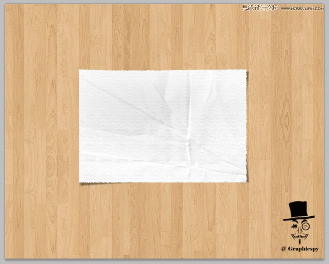 Photoshop轻松制作真实质感的白纸效果,PS教程,思缘教程网