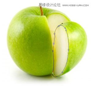 Photoshop合成一只想变成橙子的苹果,PS教程,思缘教程网