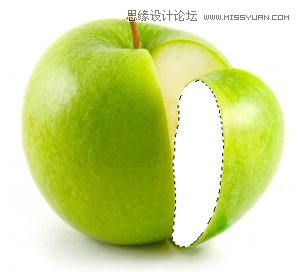 Photoshop合成一只想变成橙子的苹果,PS教程,思缘教程网