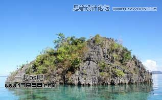 Photoshop创意合成乌龟海岛,PS教程,思缘教程网