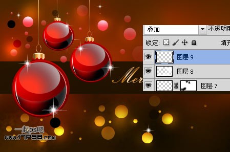PhotoshopCS5设计绚丽的圣诞壁纸,PS教程,思缘教程网