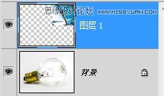 Photoshop创意合成灯泡中的金鱼,PS教程,思缘教程网