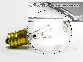 Photoshop创意合成灯泡中的金鱼,PS教程,思缘教程网