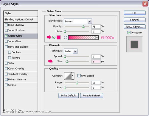 Photoshop制止可爱的发光烟花字教程,PS教程,思缘教程网