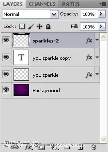 Photoshop制止可爱的发光烟花字教程,PS教程,思缘教程网