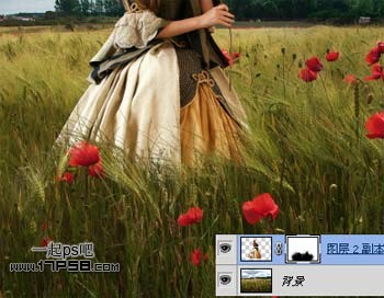黎明 玫瑰 美女 ps教程