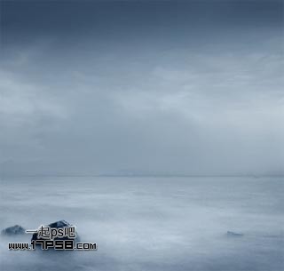 Photoshop合成迷雾江面泛舟的奇幻场景,PS教程,思缘教程网