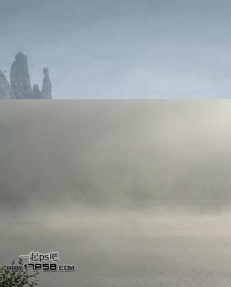 Photoshop合成迷雾江面泛舟的奇幻场景,PS教程,思缘教程网