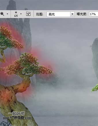 Photoshop合成迷雾江面泛舟的奇幻场景,PS教程,思缘教程网