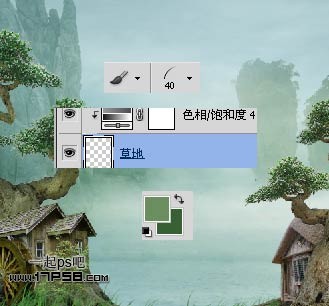 Photoshop合成迷雾江面泛舟的奇幻场景,PS教程,思缘教程网