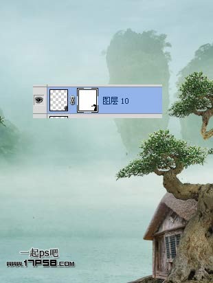 Photoshop合成迷雾江面泛舟的奇幻场景,PS教程,思缘教程网