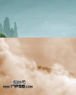 Photoshop合成迷雾江面泛舟的奇幻场景,PS教程,思缘教程网