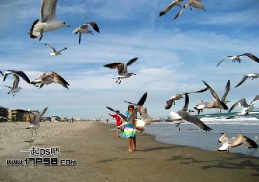 Photoshop合成迷雾江面泛舟的奇幻场景,PS教程,思缘教程网