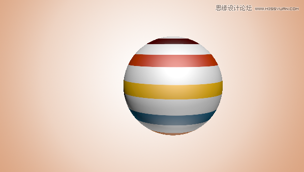 Photoshop3D功能制作立体效果的彩球,PS教程,思缘教程网