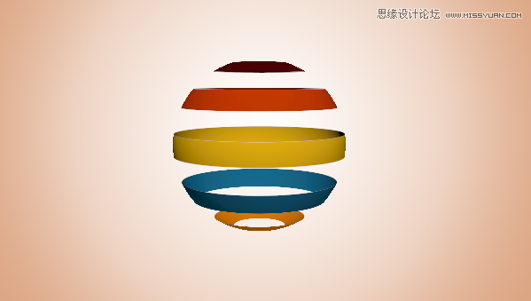 Photoshop3D功能制作立体效果的彩球,PS教程,思缘教程网