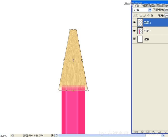 Photoshop绘制彩色铅笔插画效果,PS教程,思缘教程网