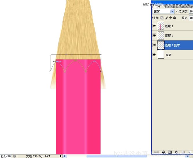 Photoshop绘制彩色铅笔插画效果,PS教程,思缘教程网
