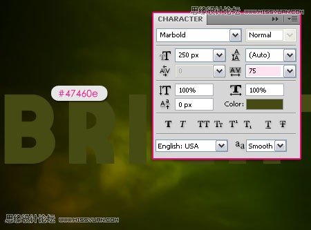 Photoshop制作梦幻光线效果的霓虹字,PS教程,思缘教程网