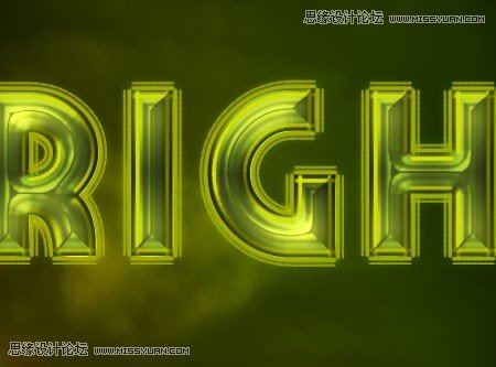 Photoshop制作梦幻光线效果的霓虹字,PS教程,思缘教程网