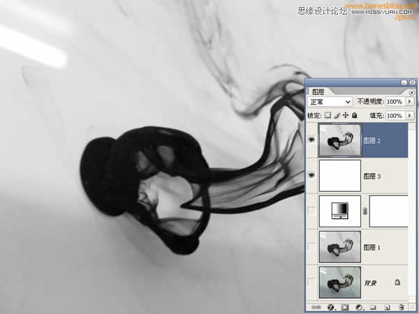Photoshop抠出流动效果的墨迹,PS教程,思缘教程网