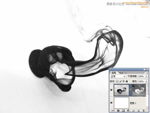 Photoshop抠出流动效果的墨迹,PS教程,思缘教程网
