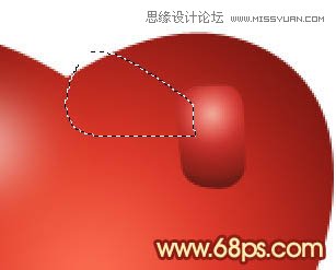 Photoshop绘制带有蝴蝶结的立体心形,PS教程,思缘教程网