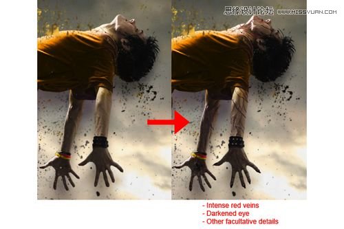 Photoshop打造人体解体爆破瞬间特效,PS教程,思缘教程网