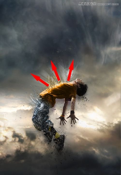 Photoshop打造人体解体爆破瞬间特效,PS教程,思缘教程网